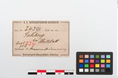 Etikett zu Bernsteinringperle (NHMW-PRAE-024391)